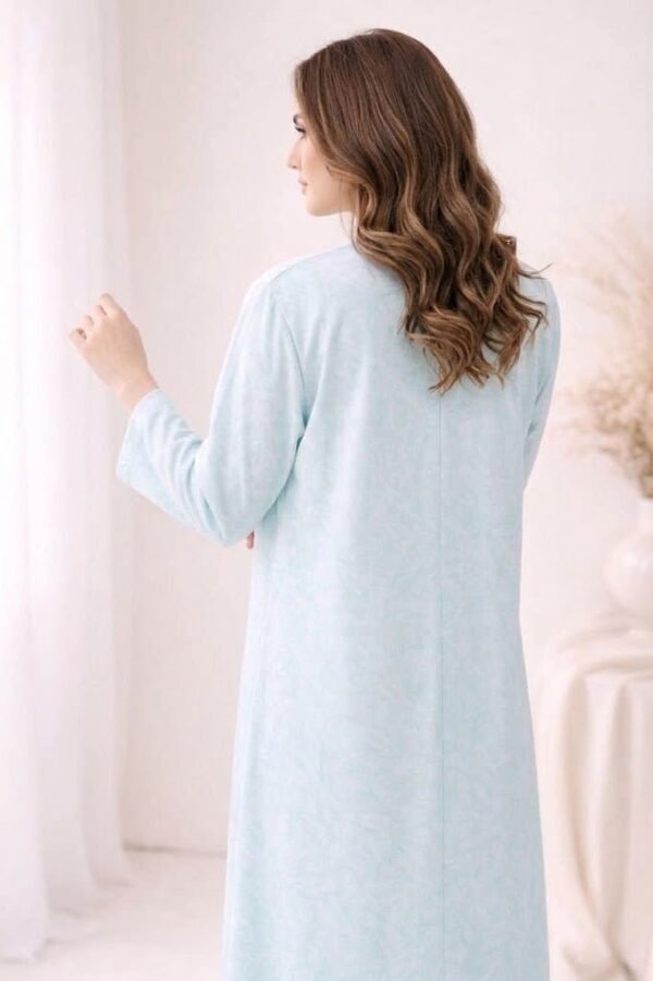 طقم الولادة المتكامل (أم وطفل) قطن 100% – لون أزرق هادئ (Baby Blue)